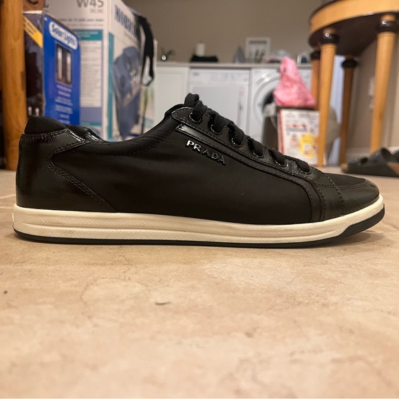 Prada Black Patent Leather Sneakers - Picture 3 of 4
